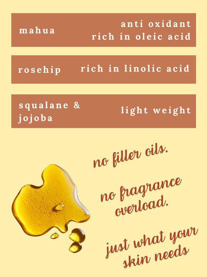 Overnight Recovery Face Oil - For Stressed Dry Dull Skin